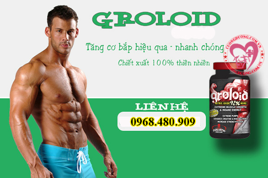 thuốc tăng cơ GROLOID là sản phẩm tăng cơ nhưng không gây tăng cân